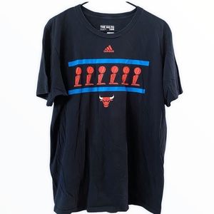 Adidas Chicago Bulls Championship Trophies Tee